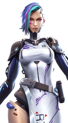 A124 — karakter Free Fire (HUMANOID ROBOT)