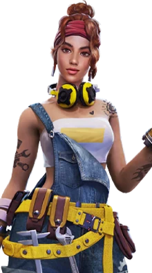 Shani — karakter Free Fire (JUNKYARD ENGINEER)