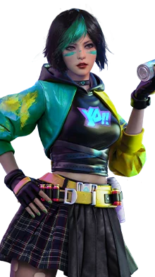 Steffie — karakter Free Fire (GRAFFITI ARTIST)