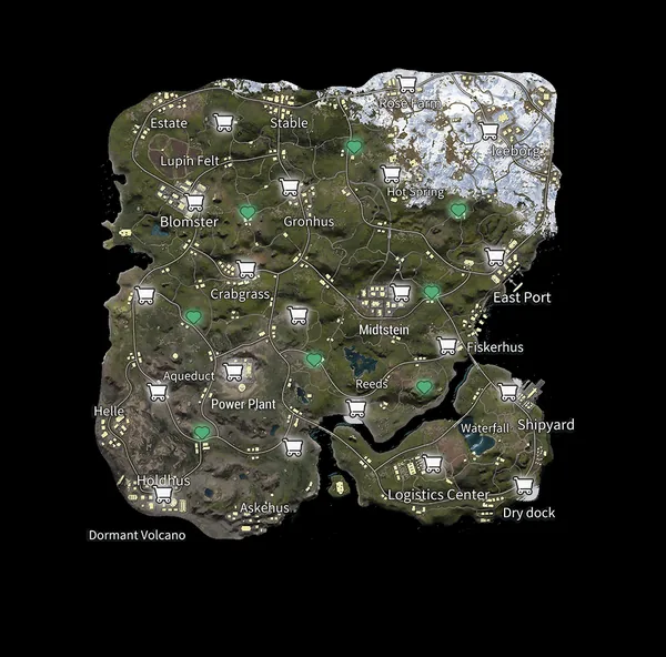 Peta Livik PUBG Mobile dengan nama lokasi